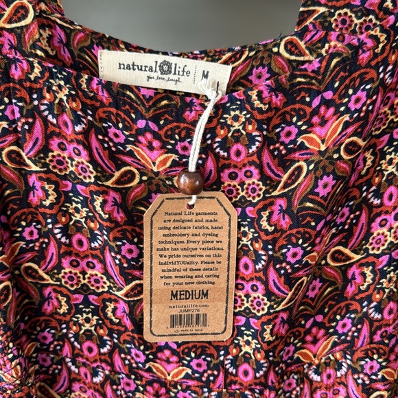 NWT Natural Life Paisley Jumpsuit. Size M - Picture 2 of 5